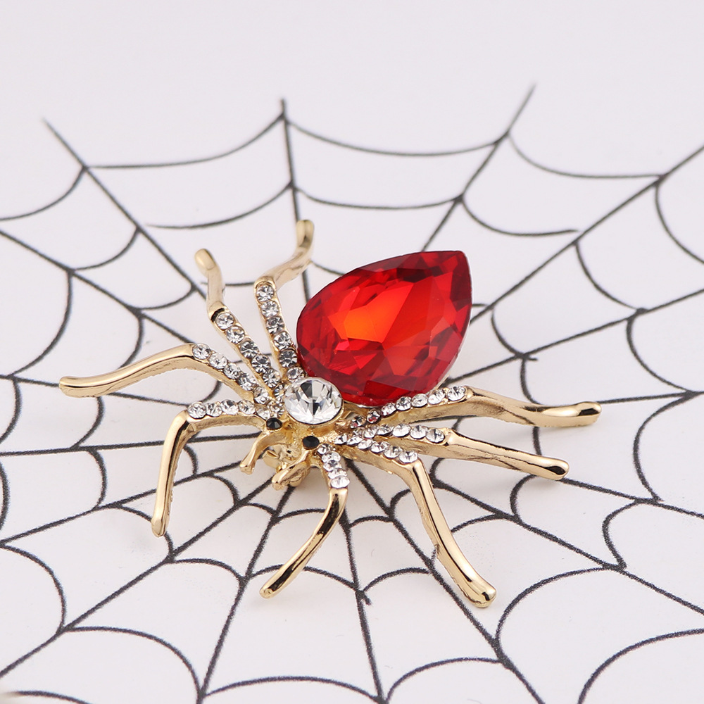 Fashion Spider Zinc Inlay Gem Rhinestones Women'S Corsage Brooches display picture 4