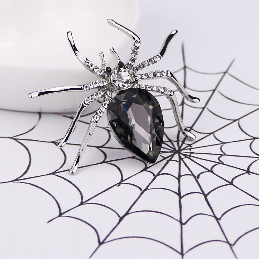 Fashion Spider Zinc Inlay Gem Rhinestones Women'S Corsage Brooches display picture 3