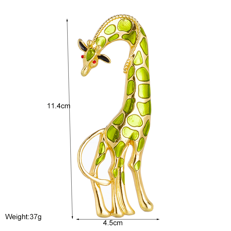 Fashion Giraffe Alloy Brooches display picture 1