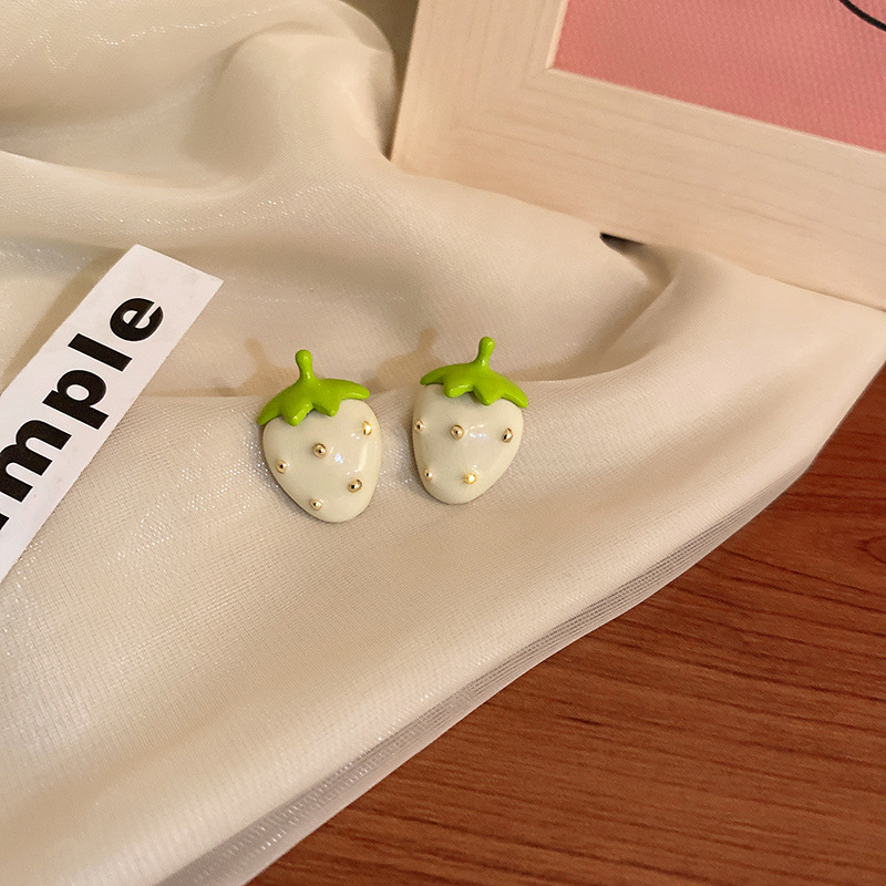 Sweet Strawberry Alloy Plating Ear Studs display picture 6