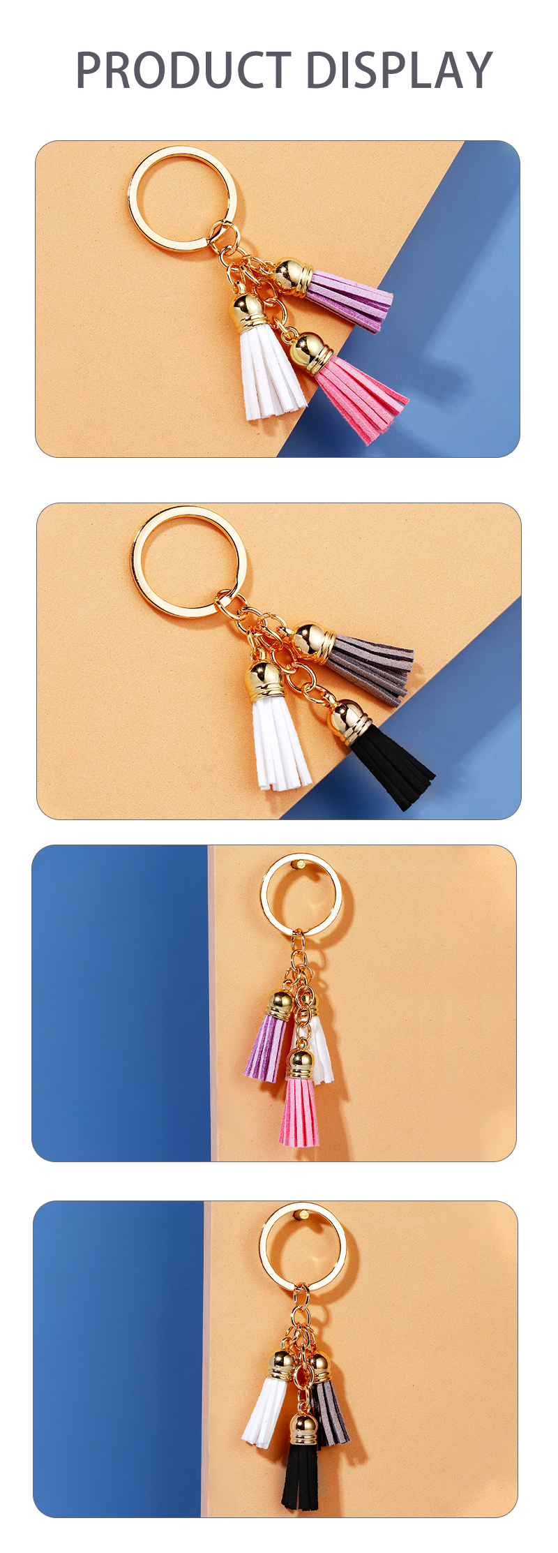Simple Style Tassel Alloy Plating Keychain 1 Piece display picture 5