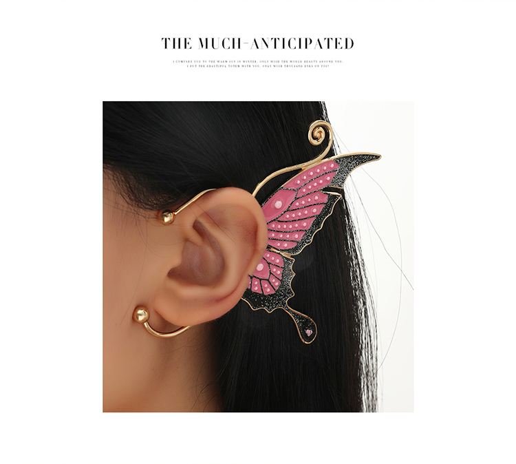 Retro Butterfly Alloy Ear Clips 1 Piece display picture 1