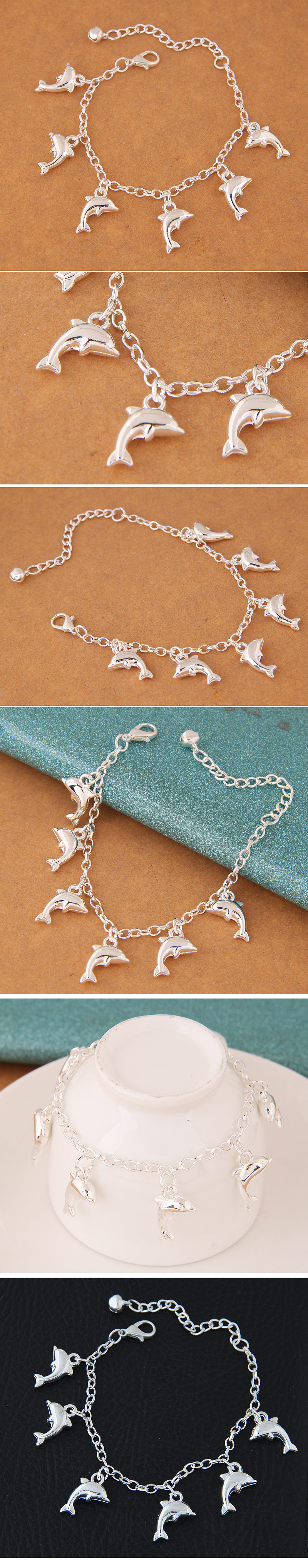 Fashion Dolphin Alloy Handmade Bracelets display picture 1