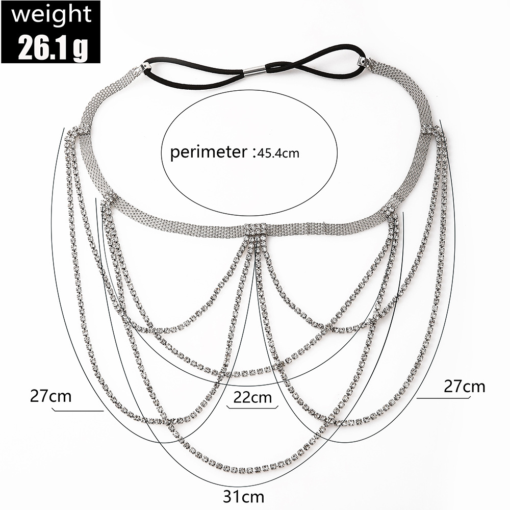 Sexy Geometric Alloy Inlay Artificial Rhinestones Body Chain display picture 2