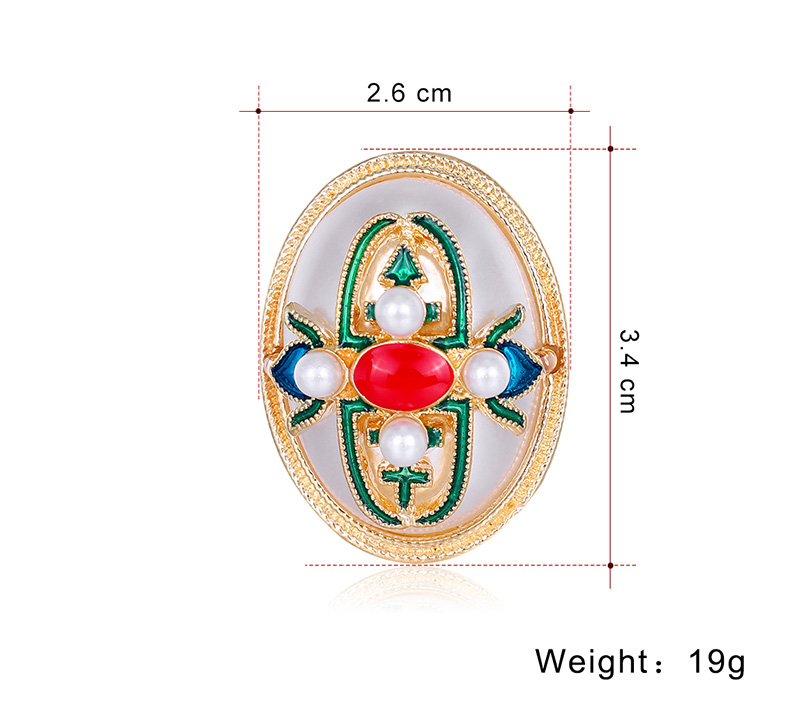 Baroque Style Geometric Alloy Inlay Artificial Pearl Brooches display picture 3
