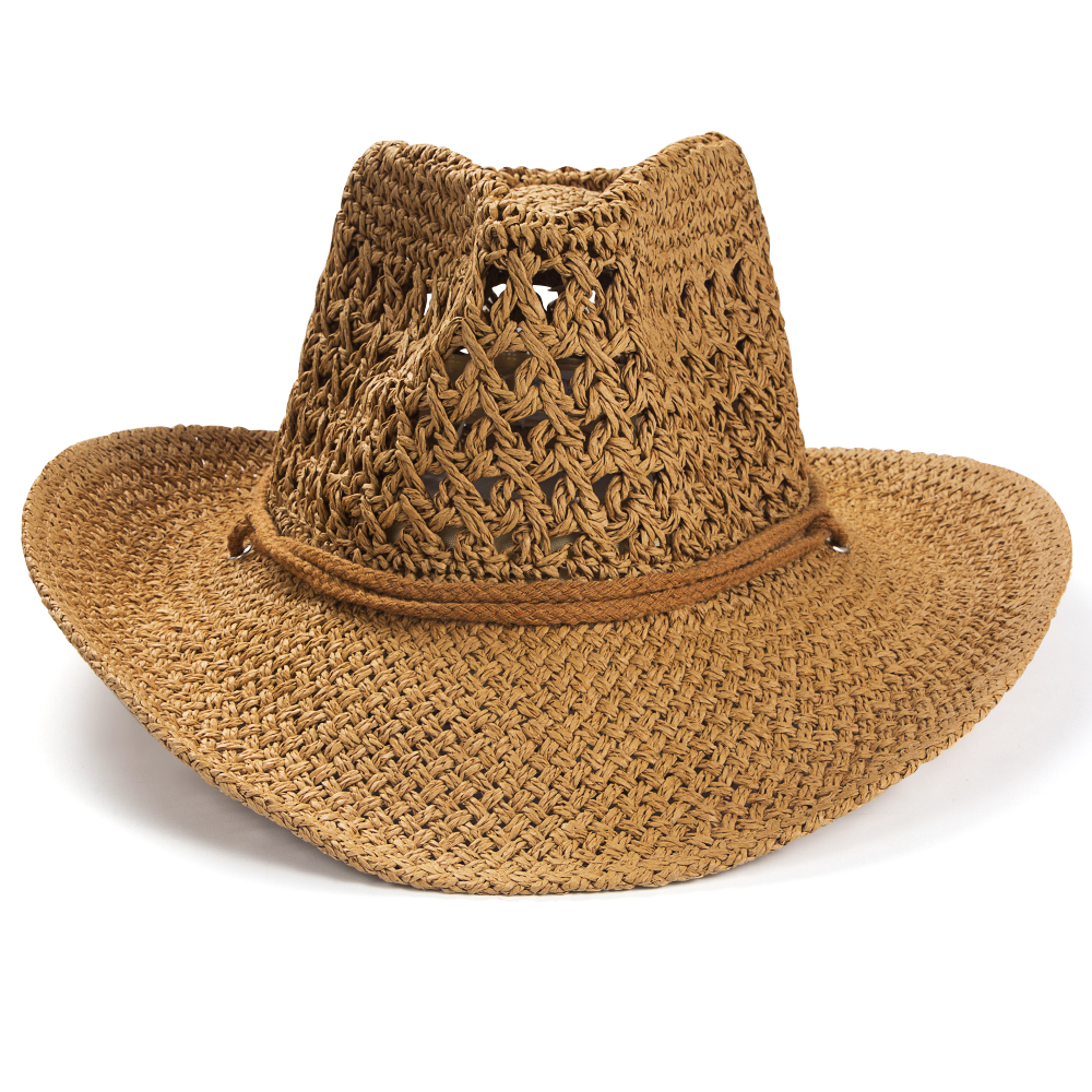Unisex Ethnic Style Solid Color Braid Big Eaves Straw Hat display picture 1
