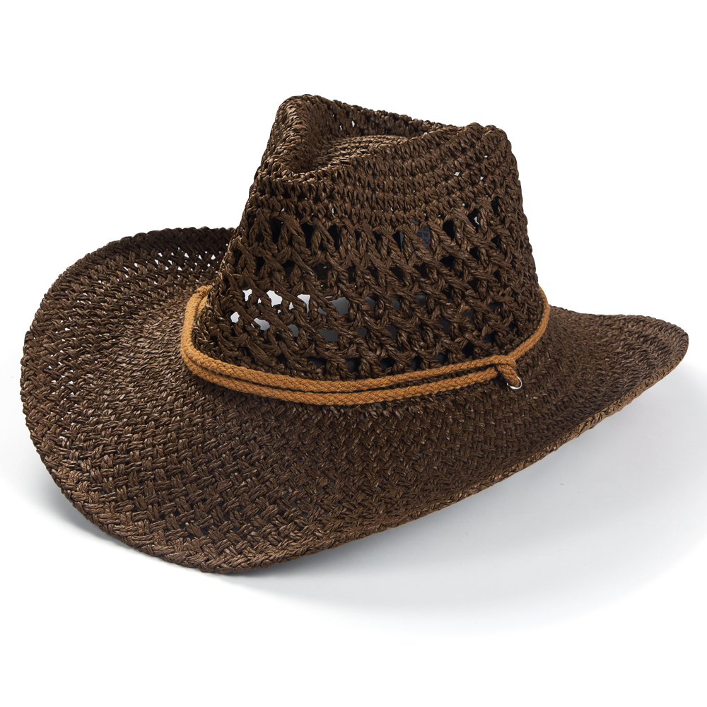 Unisex Ethnic Style Solid Color Braid Big Eaves Straw Hat display picture 5