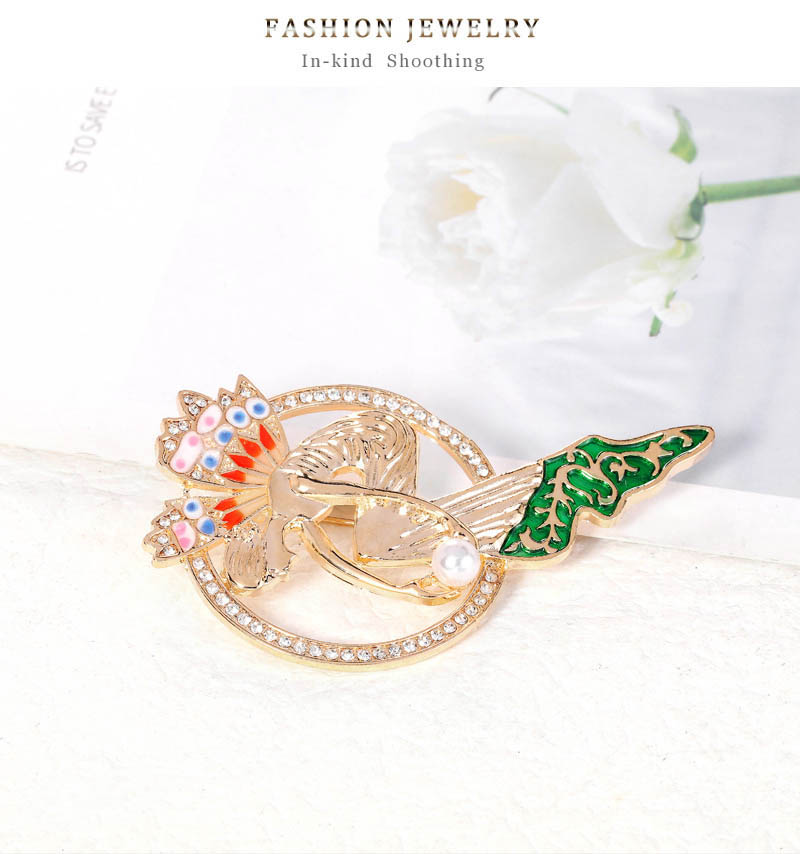 Fashion Human Alloy Inlay Rhinestones Pearl Brooches display picture 7