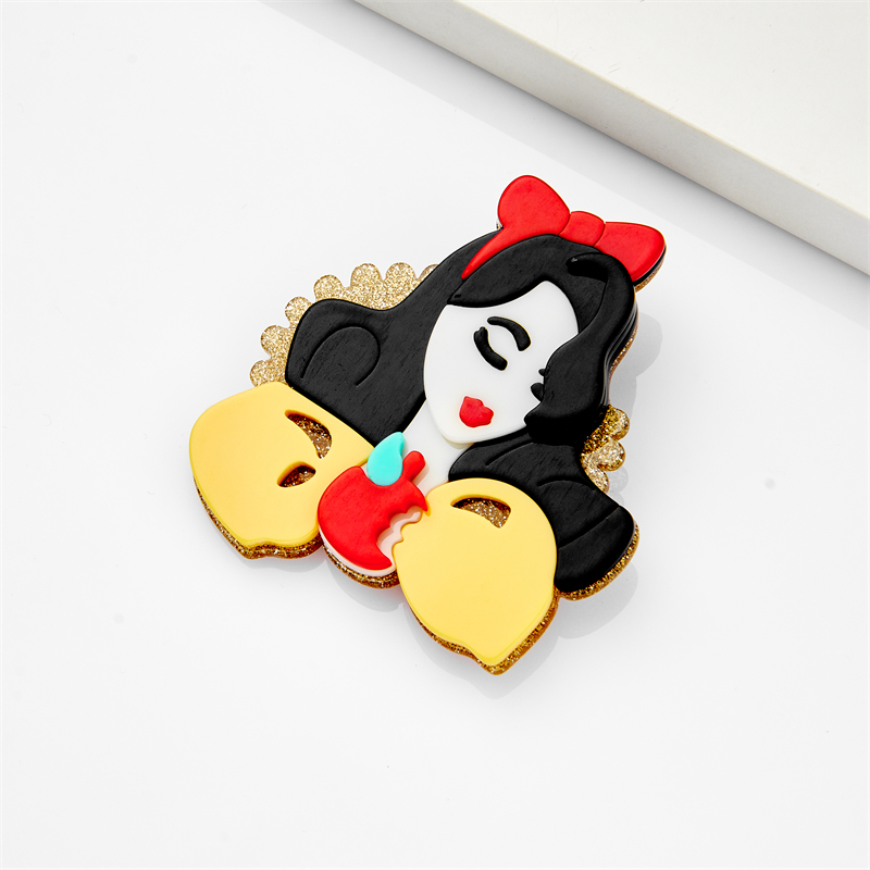 Cute Human Cartoon Arylic Patchwork Brooches display picture 5