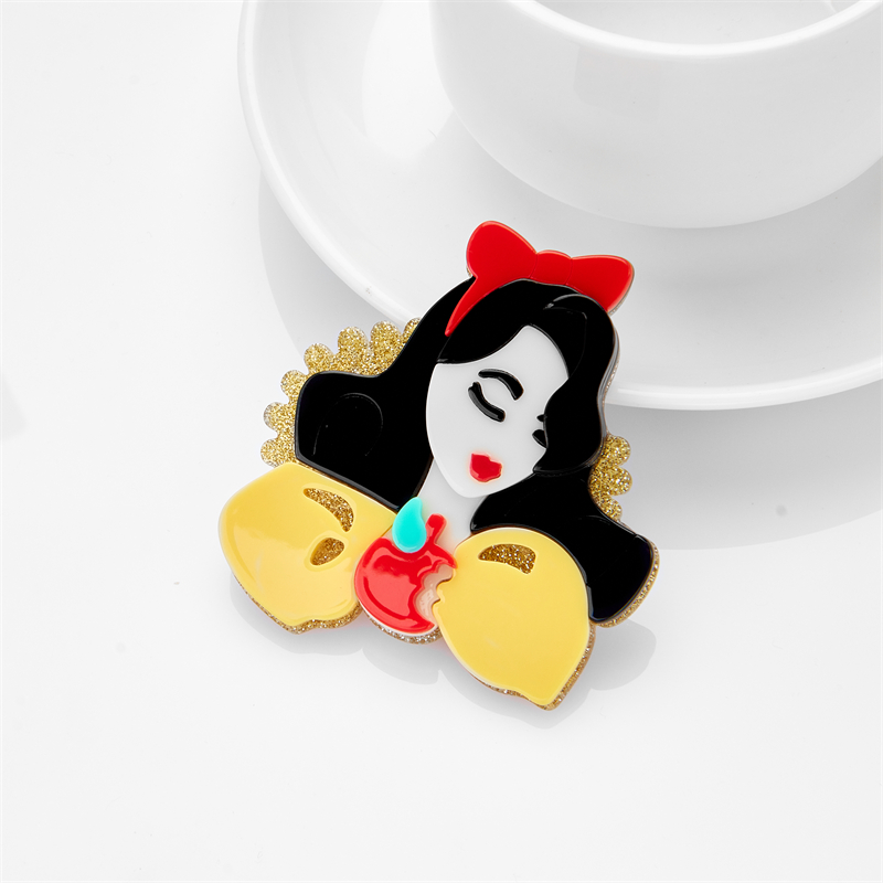 Cute Human Cartoon Arylic Patchwork Brooches display picture 7