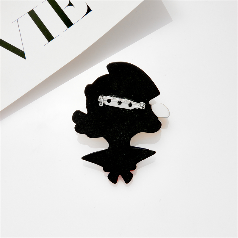 Cute Human Cartoon Arylic Patchwork Brooches display picture 41