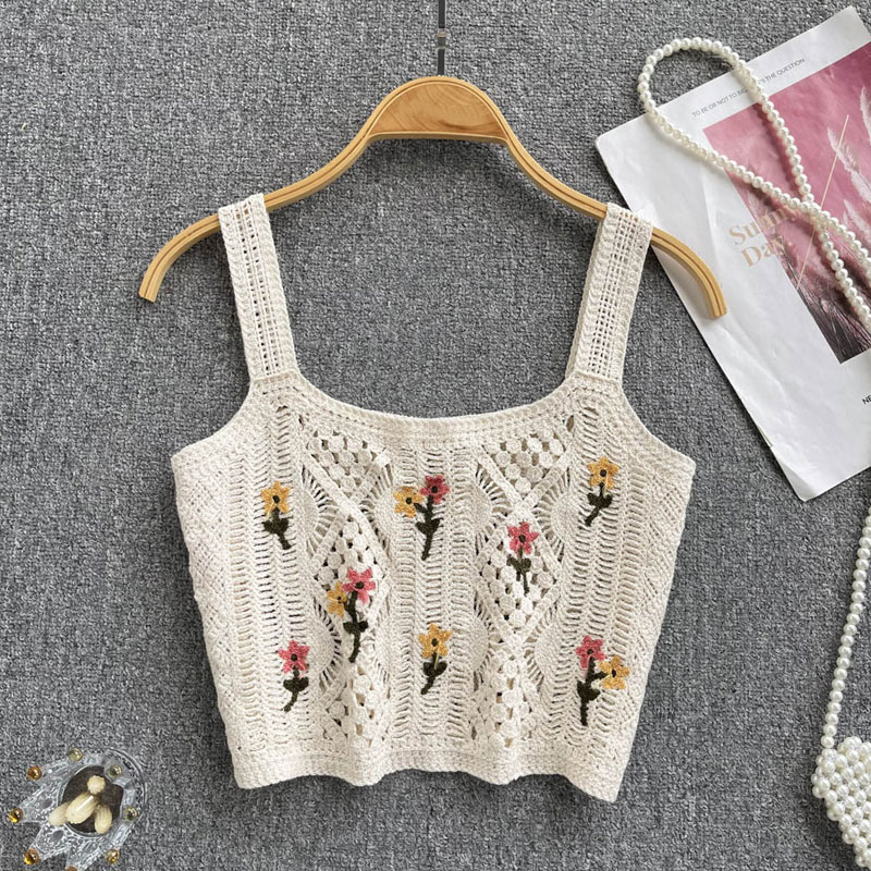 Women's Vest Tank Tops Patchwork Casual Flower display picture 2