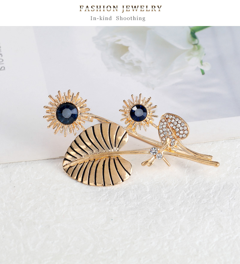 Cute Flower Alloy Plating Rhinestones Brooches display picture 8