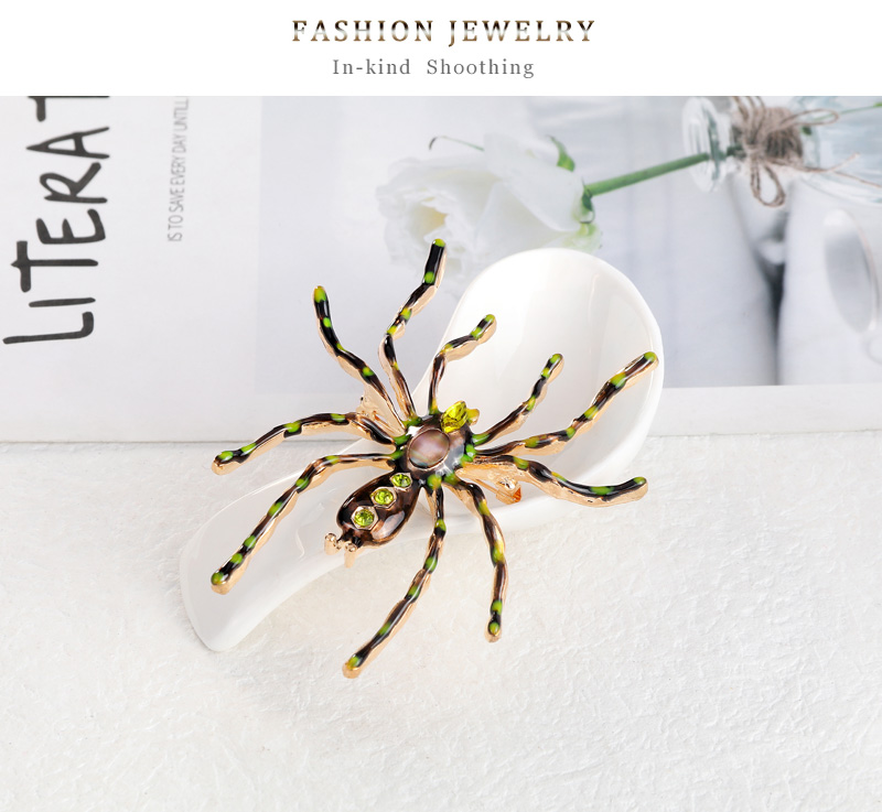 Fashion Spider Alloy Inlay Rhinestone Brooches display picture 3