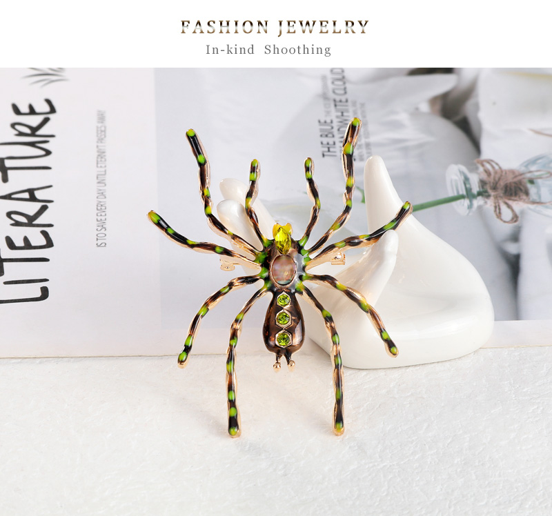 Moda Araña Aleación Embutido Diamante De Imitación Broches display picture 4