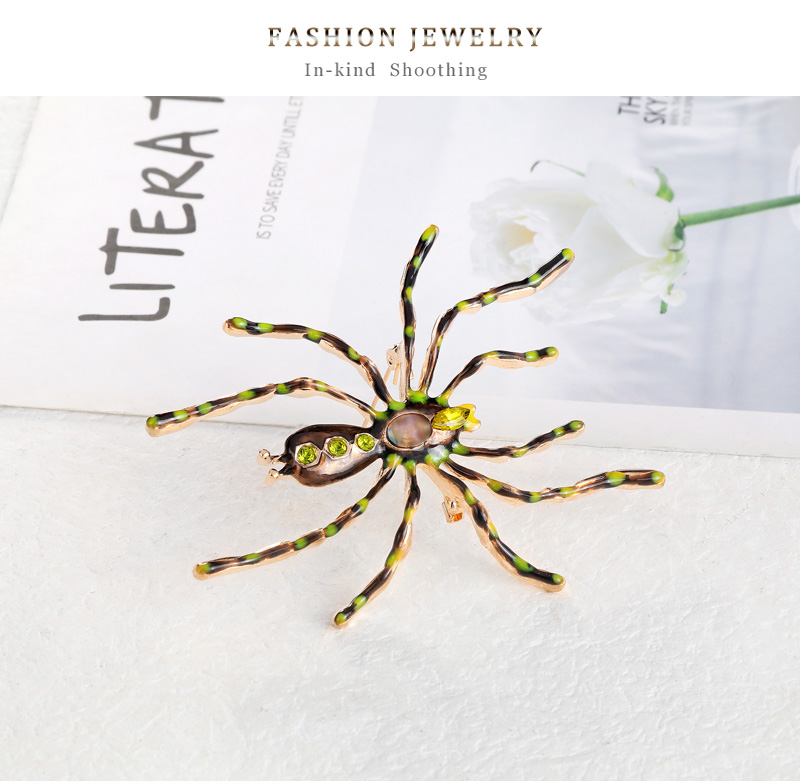 Fashion Spider Alloy Inlay Rhinestone Brooches display picture 7