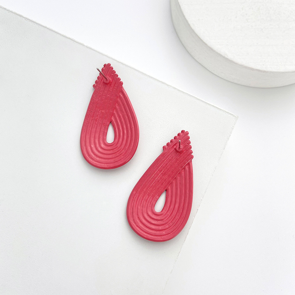 Simple Style Water Droplets Alloy Plating Ear Studs display picture 10