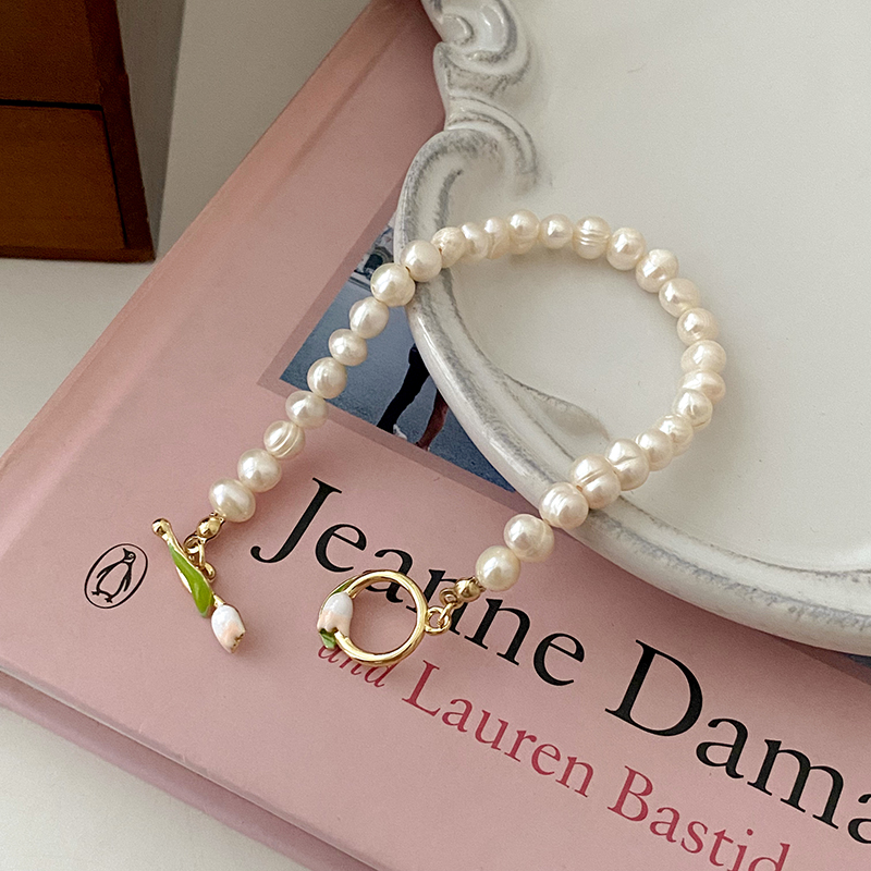 Sucré Fleur Perle Artificielle Bracelets 1 Pièce display picture 4