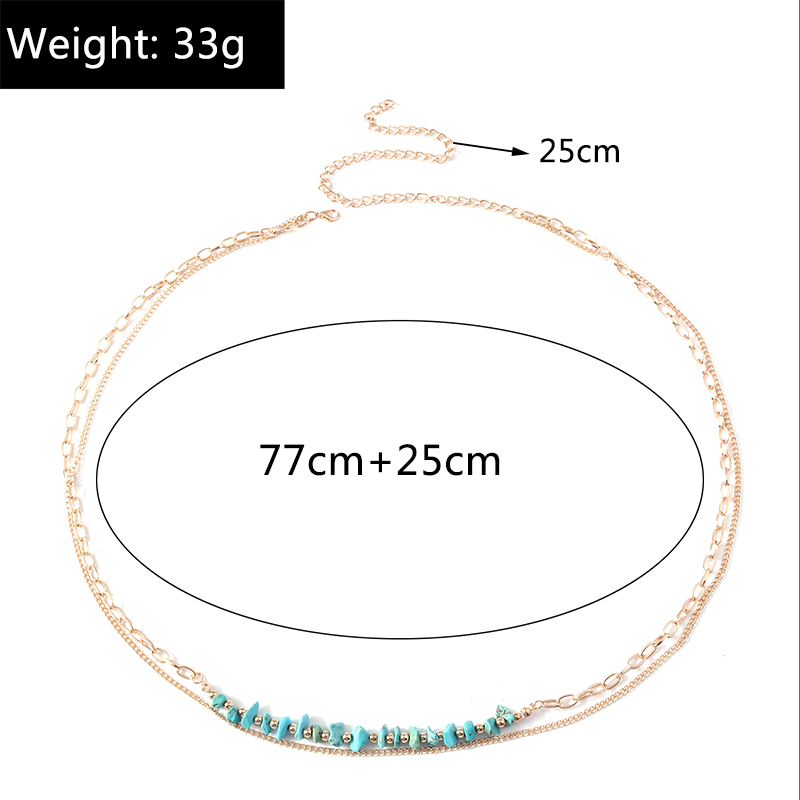 Süss Irregulär Legierung Hüftkette 1 Stück display picture 1