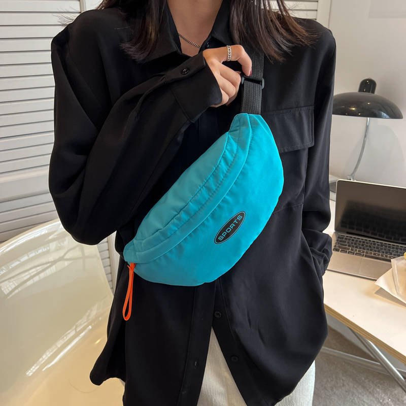 Streetwear Color Block Zipper Fanny Pack display picture 3