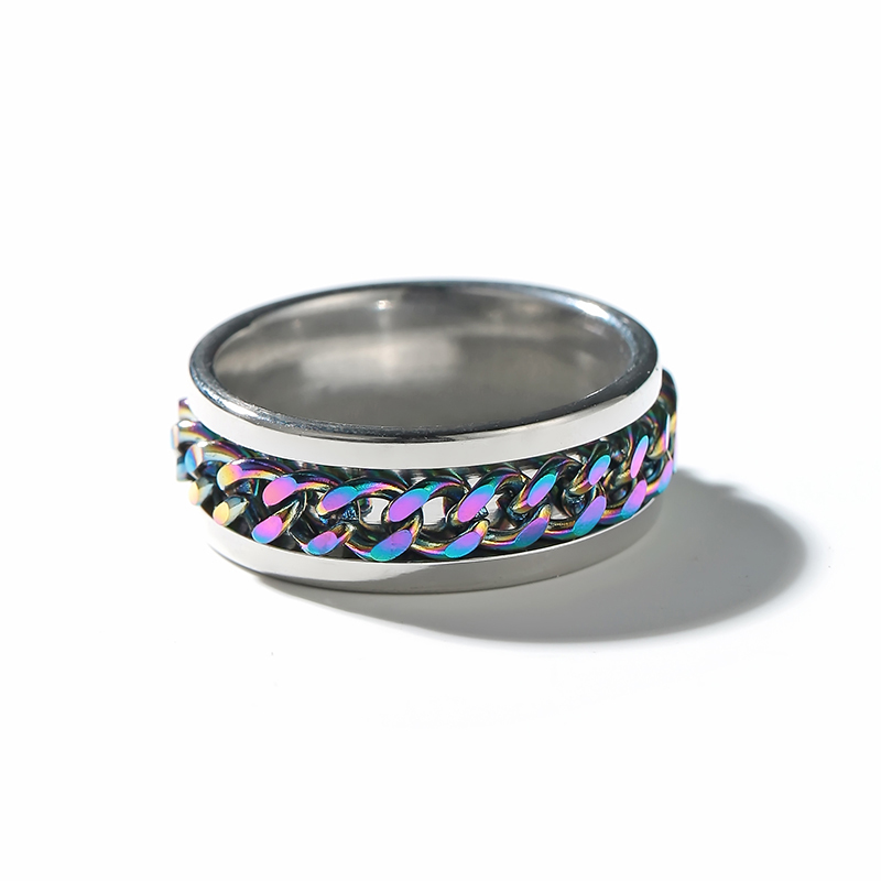 Retro Geometric Alloy Rings 1 Piece display picture 2
