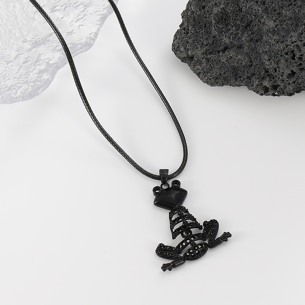 Hip-hop Frog Alloy Plating Necklace display picture 4