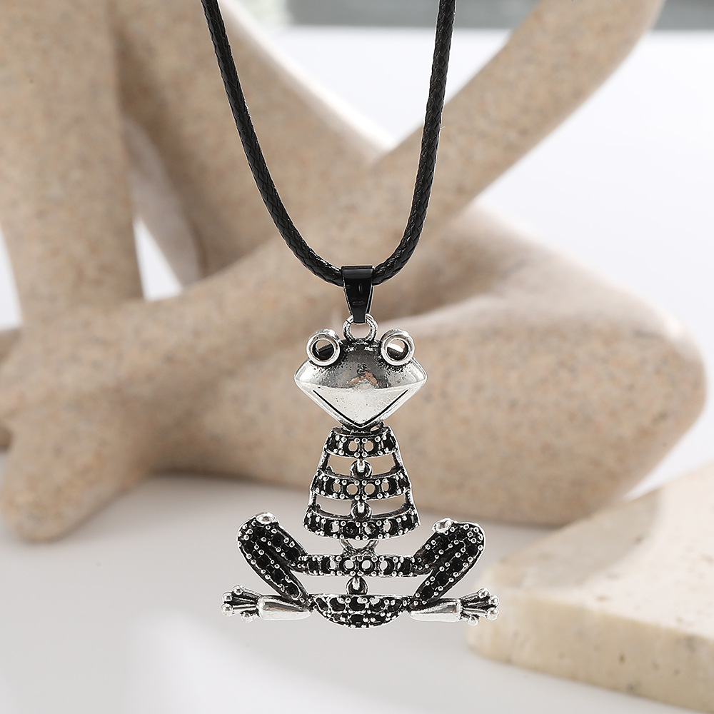 Hip-hop Frog Alloy Plating Necklace display picture 5