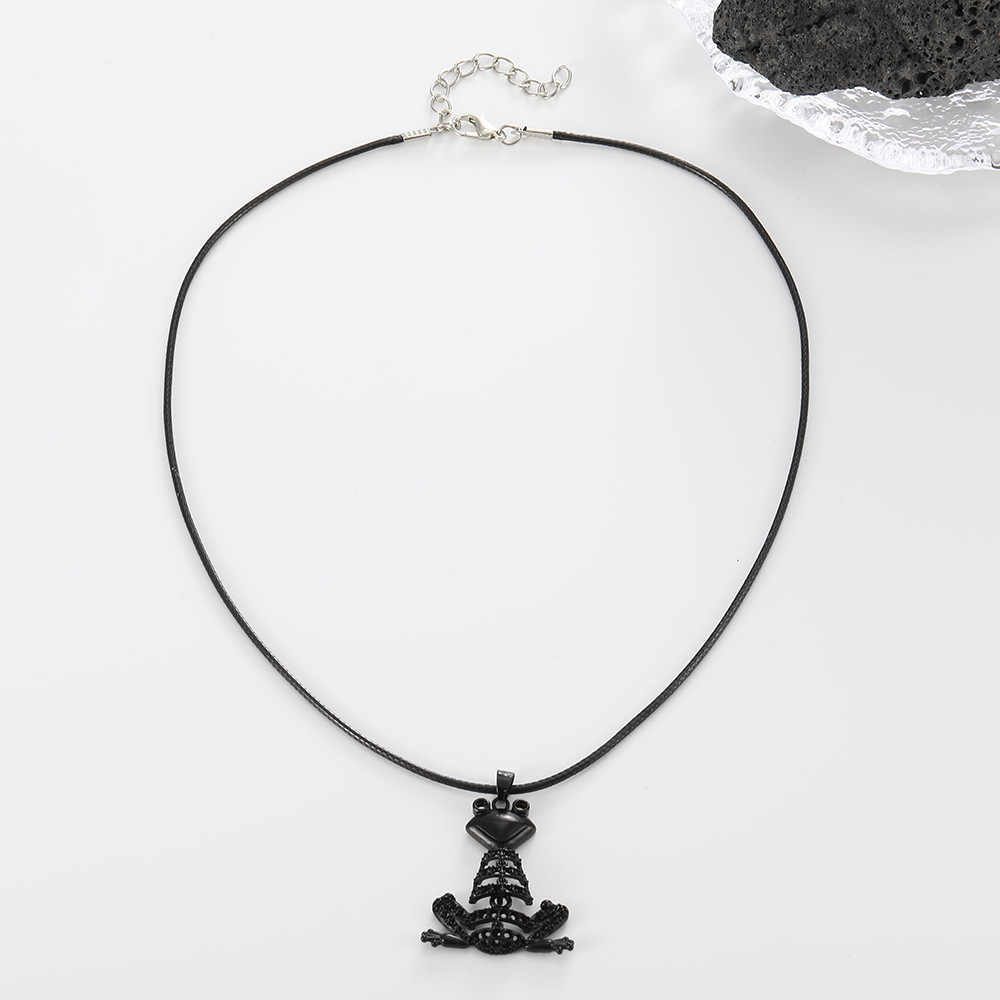 Hip-hop Frog Alloy Plating Necklace display picture 7