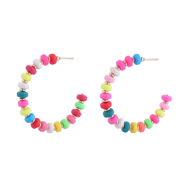 Fashion Geometric Beaded Beads Ear Studs 1 Pair display picture 2