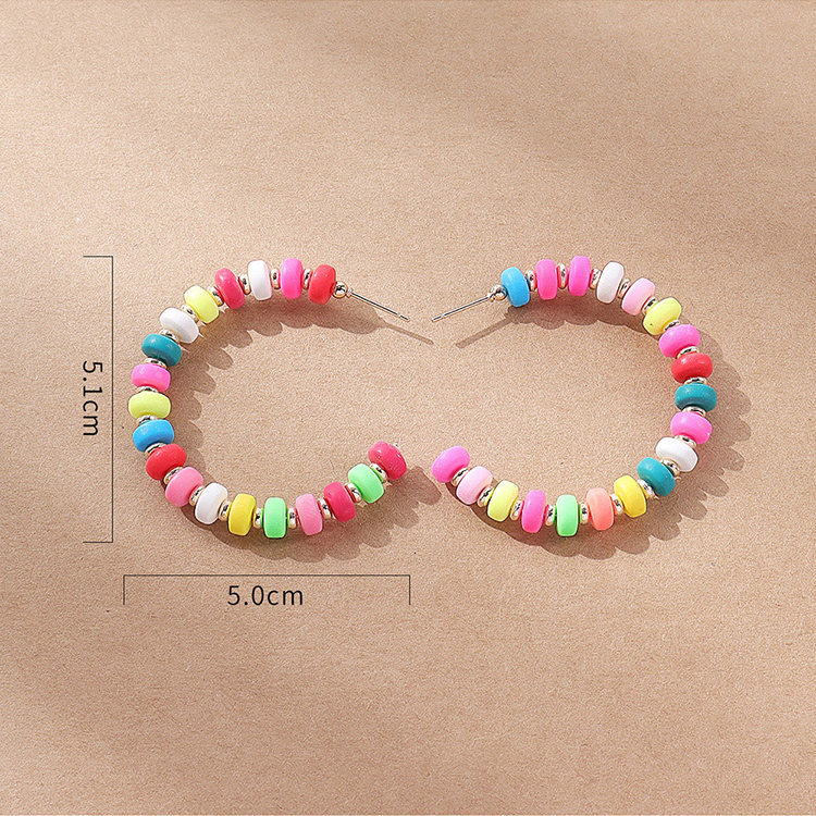 Fashion Geometric Beaded Beads Ear Studs 1 Pair display picture 3
