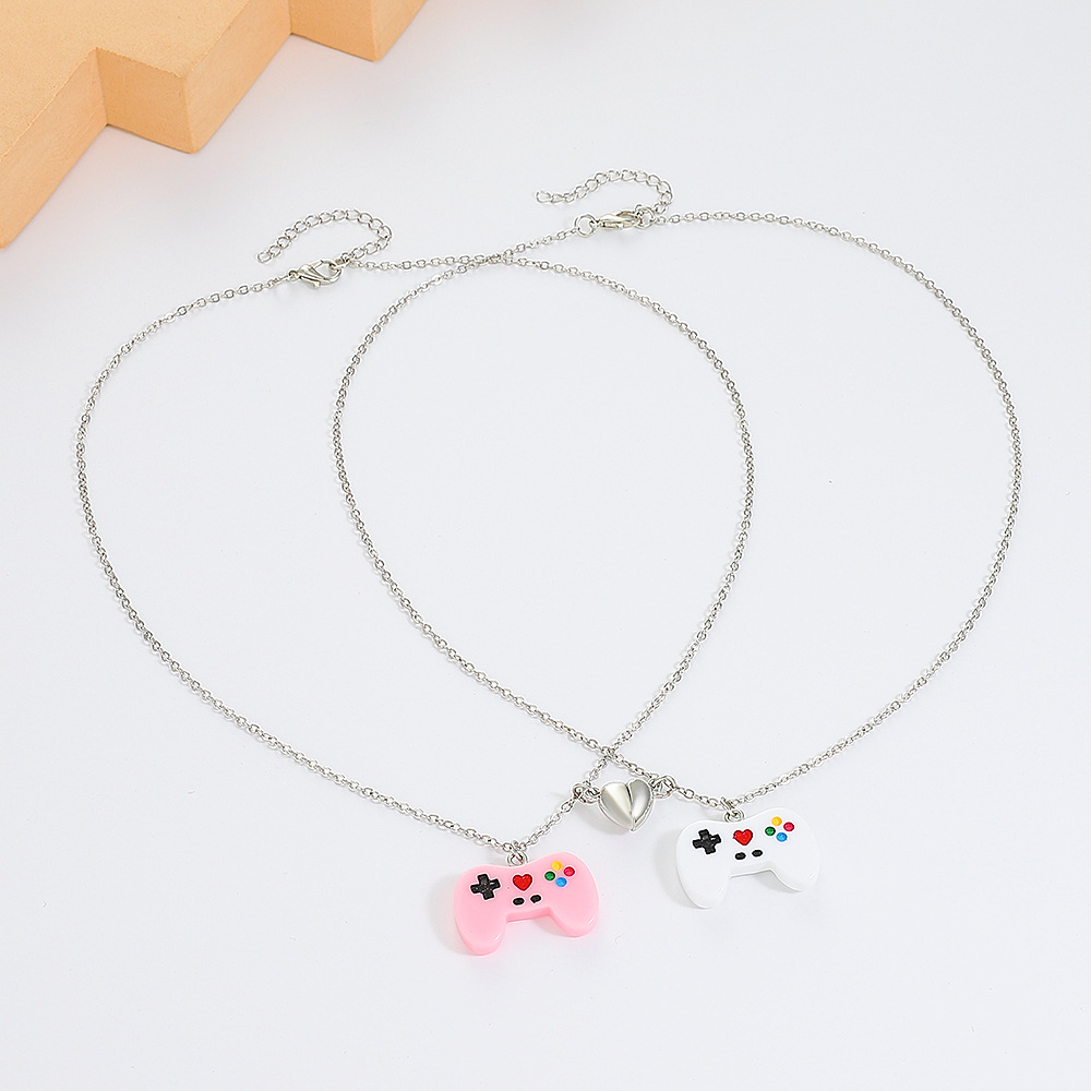 Funny Game Console Resin Plating Pendant Necklace 2 Piece Set display picture 7