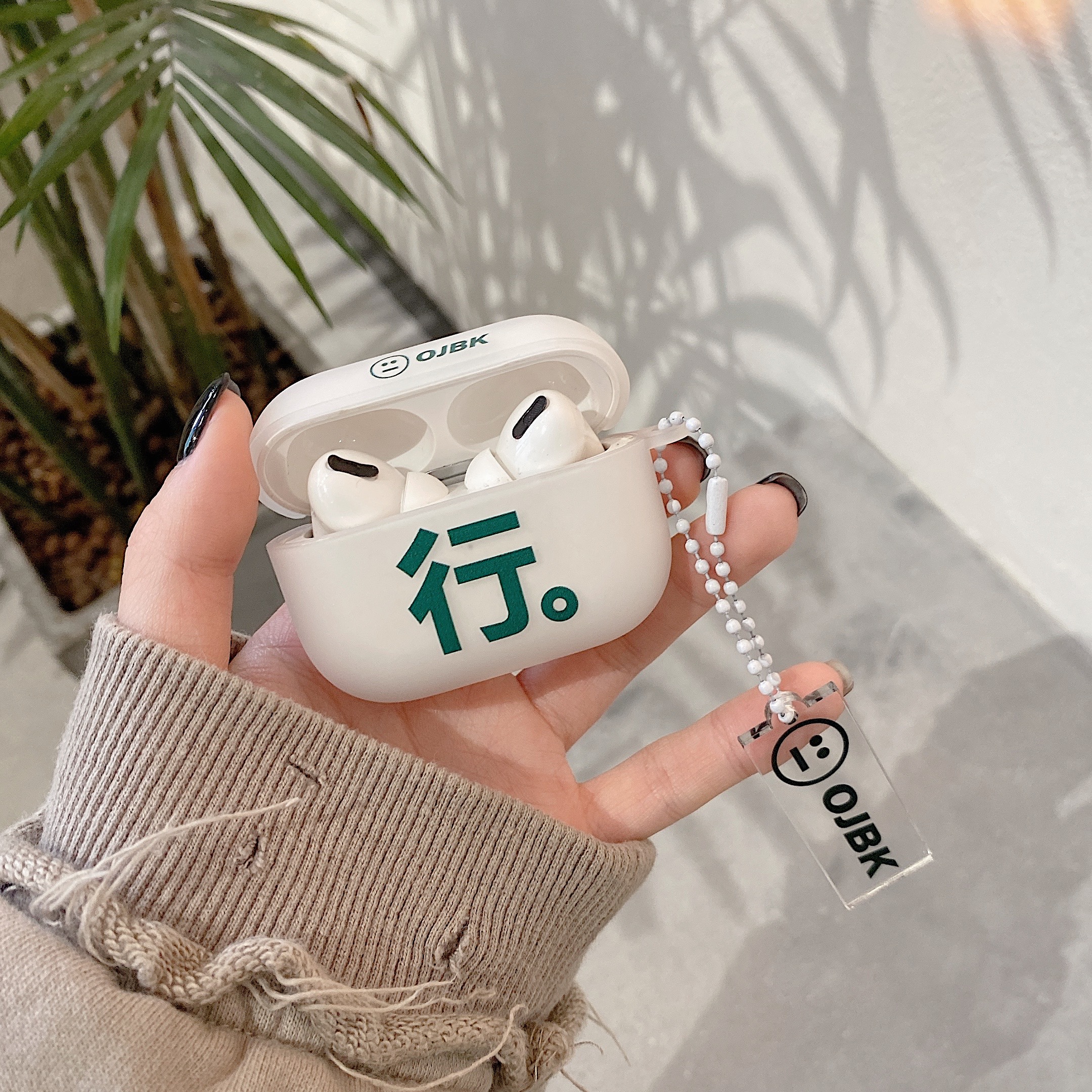 Text Line + Hanging Frosted Tpu For Airpods 1/2/pro/3 Earphone Protective Cover display picture 8