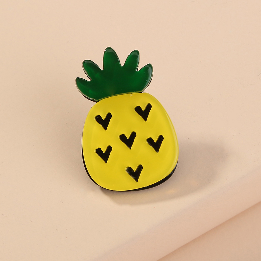 Mode Kreative Nette Einfache Kleine Ananas Kupfer Ohr Stud Ohrringe display picture 2