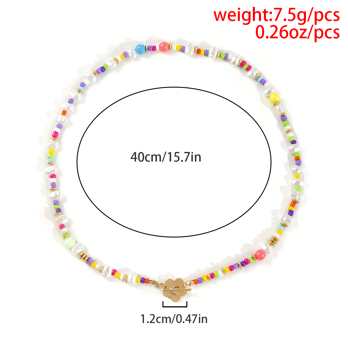 Wholesale Jewelry Sweet Multicolor Imitation Pearl Plastic Iron No Inlaid Necklace display picture 2