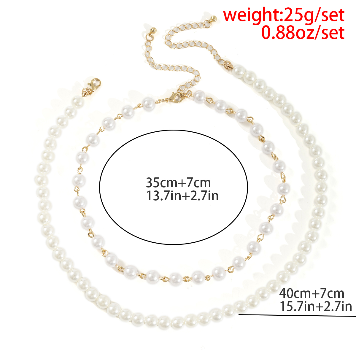 Women's Vintage Style Solid Color Imitation Pearl Necklace Beaded Artificial Pearl 1 Piece display picture 7