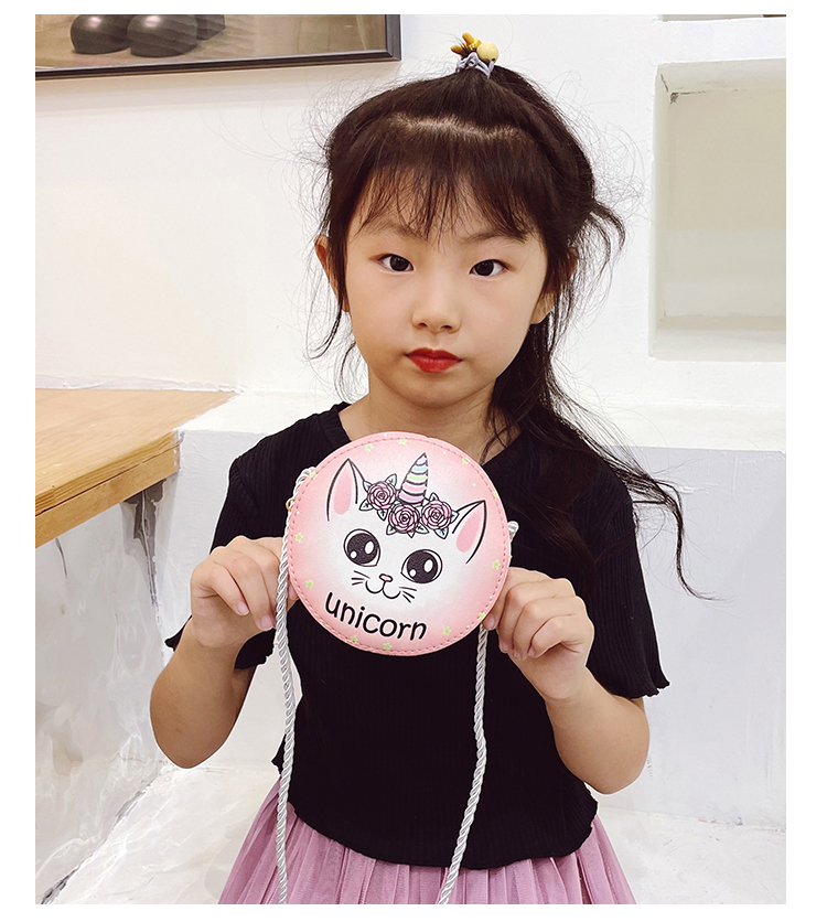 Girl's Cute Fashion Children Coin Purse Cat Print Bag display picture 3