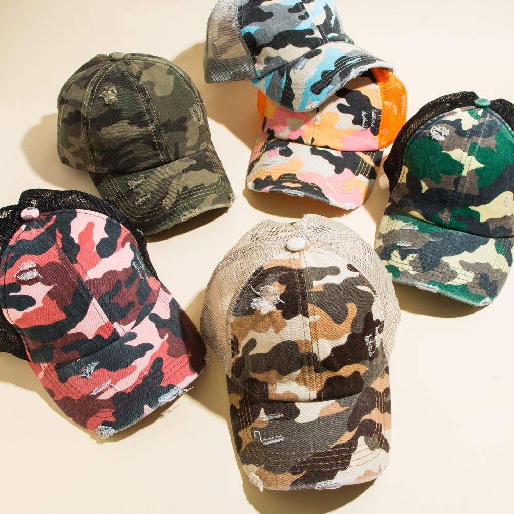 Unisex Casual Camouflage Polyester Baseball Cap display picture 3