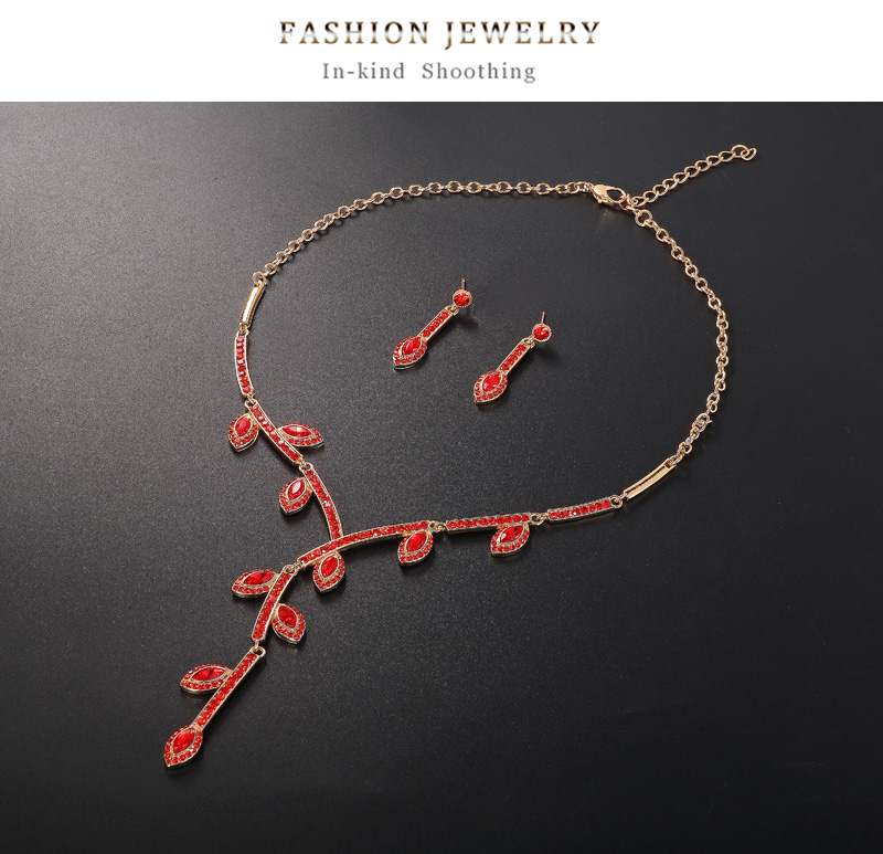 Elegant Glam Fashion Geometric Alloy Diamond Rhinestone Jewelry Sets display picture 2