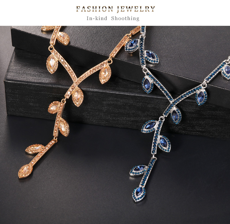 Elegant Glam Fashion Geometric Alloy Diamond Rhinestone Jewelry Sets display picture 4