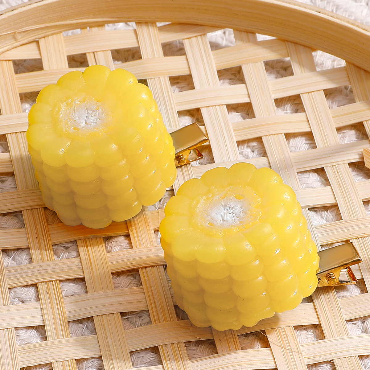 Women's Funny Corn Synthetics Resin Paint Hair Clip display picture 3
