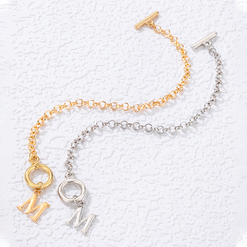Basic Style (simple Style) Alloy Letter Pattern Bracelet Daily display picture 5