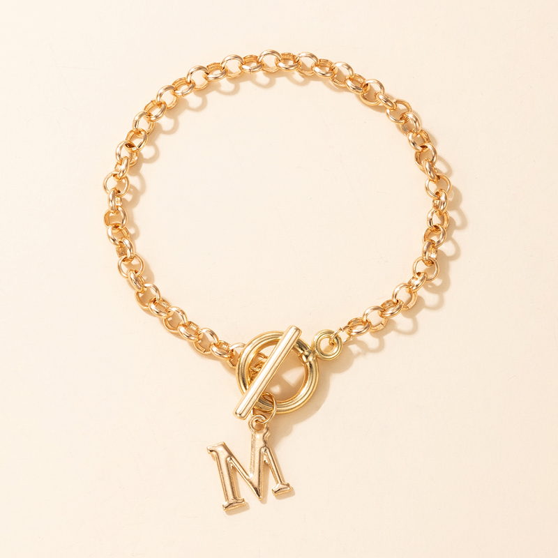 Fashion Alloy Letter Pattern Bracelet Daily display picture 2