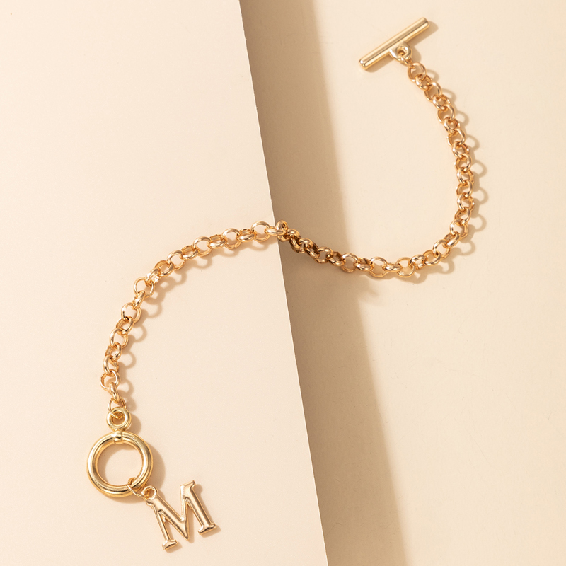 Fashion Alloy Letter Pattern Bracelet Daily display picture 3