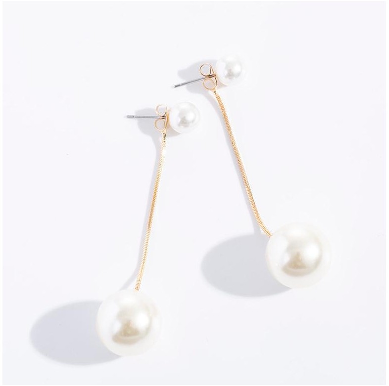 Women's Simple Style Pearl Imitation Pearl Earrings Inlaid Pearls Artificial Pearl Earrings display picture 1
