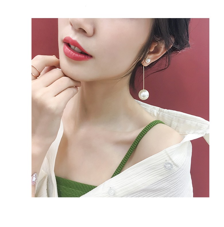 Women's Simple Style Pearl Imitation Pearl Earrings Inlaid Pearls Artificial Pearl Earrings display picture 2