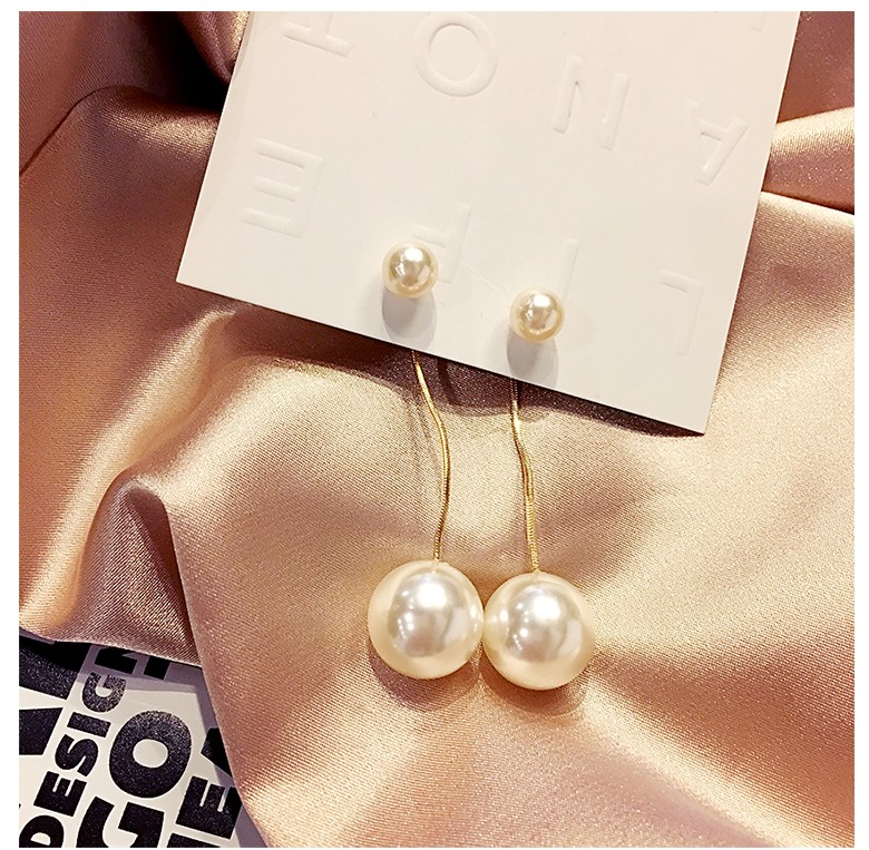 Women's Simple Style Pearl Imitation Pearl Earrings Inlaid Pearls Artificial Pearl Earrings display picture 5