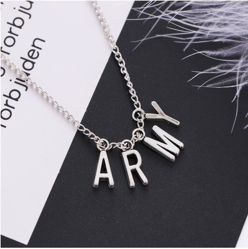 Fashion Letter Alloy Plating No Inlaid Unisex Pendant Necklace display picture 2