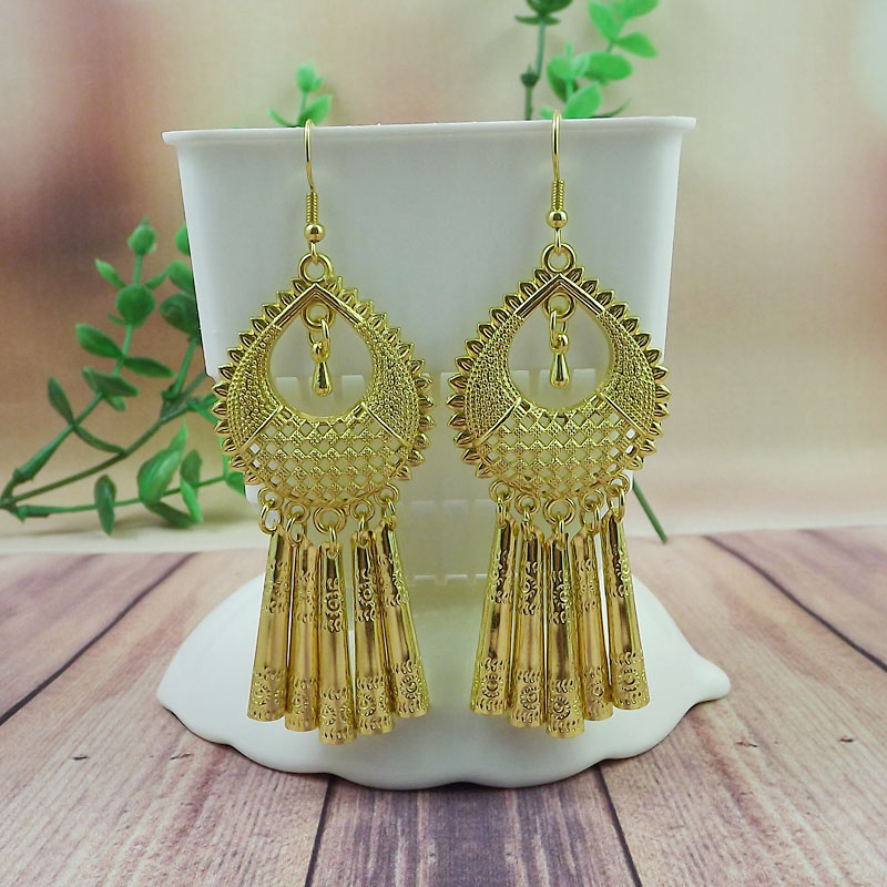 Women's Glam Retro Classic Style Water Drop Alloy No Inlaid Earrings Drop Earrings display picture 5
