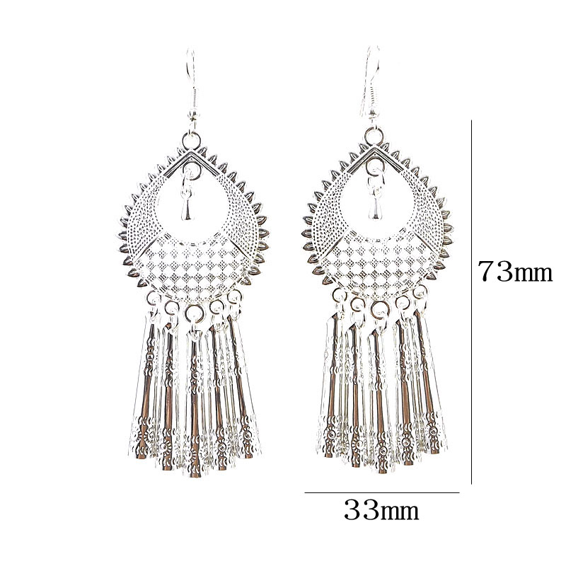 Women's Glam Retro Classic Style Water Drop Alloy No Inlaid Earrings Drop Earrings display picture 1