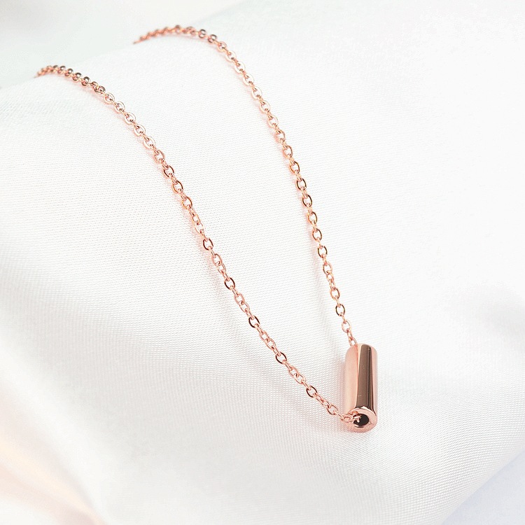 Simple Style Geometric Titanium Steel Pendant Necklace Plating Stainless Steel Necklaces display picture 1